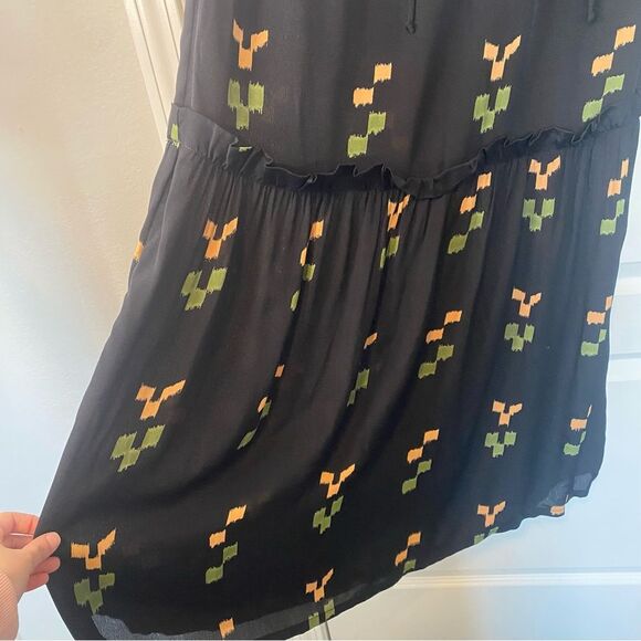 Rachel Pally Black Midi Dress with Floral Accents - Picture 11 of 13